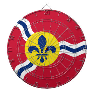 Cible De Fléchettes Tableau de bord avec Drapeau de Saint-Louis,. Miss