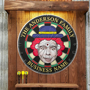 Cible De Fléchettes Tableau de bord avec texte et photo personnalisés