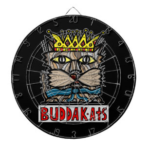Cible De Fléchettes Tableau de bord BuddaKats "King Kat"