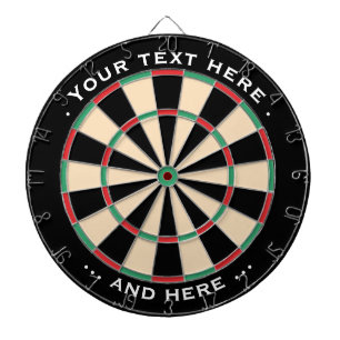 Cible De Fléchettes Tableau de bord - Cadeau de texte personnalisé cl