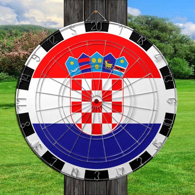 Cible De Fléchettes Tableau de bord Croatie & Drapeau croate / jeu (Créateur téléchargé)