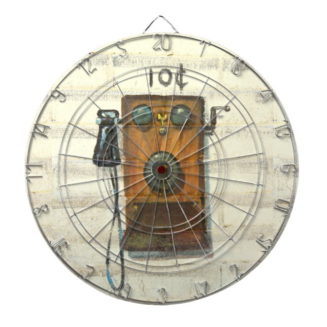 Cible De Fléchettes tableau de bord de téléphone antique (Devant)