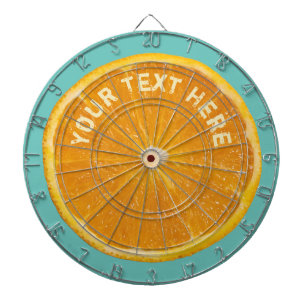 Cible De Fléchettes Tableau de bord des fruits orange