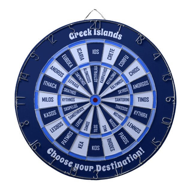 Cible De Fléchettes Tableau de bord des îles grecques (Devant)