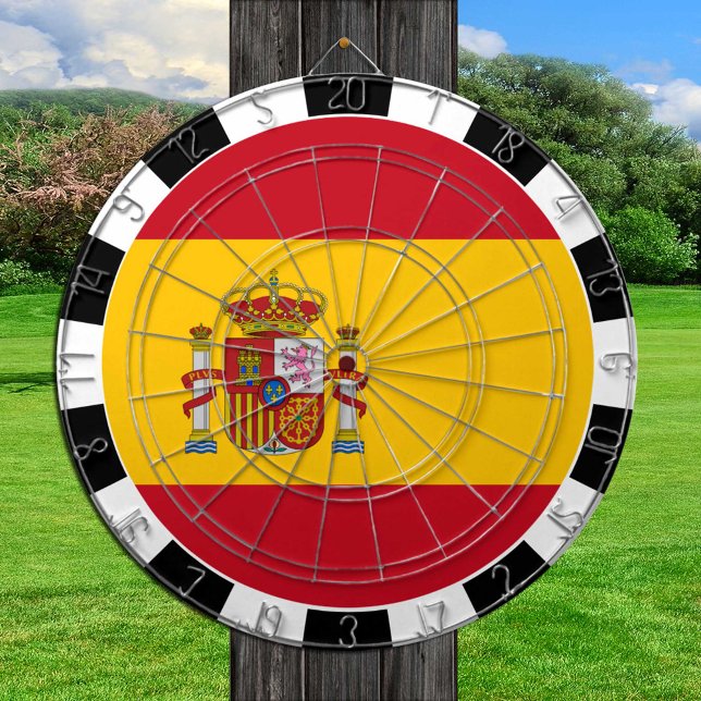 Cible De Fléchettes Tableau de bord d'Espagne et drapeau espagnol / pl (Créateur téléchargé)