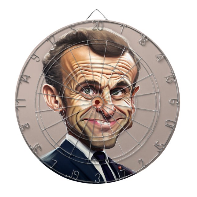 Cible De Fléchettes Tableau de bord Emmanuel Macron (Devant)