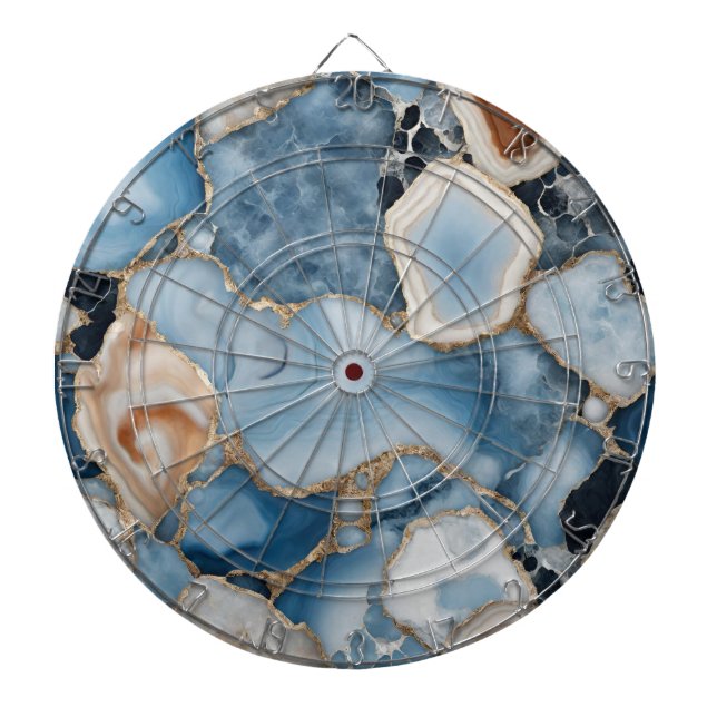 Cible De Fléchettes Tableau de bord en marbre d'Agate (Devant)