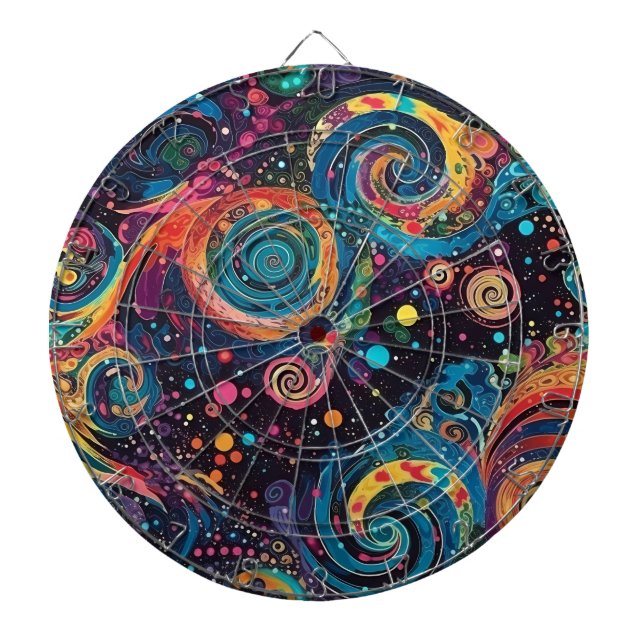 Cible De Fléchettes Tableau de bord Galaxy Art (Devant)