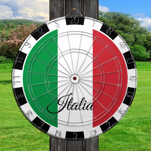 Cible De Fléchettes Tableau de bord Italie & Drapeau italien fléchette (Créateur téléchargé)