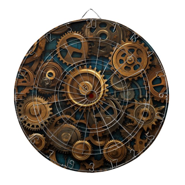 Cible De Fléchettes Tableau de bord Motif des engrenages (Devant)