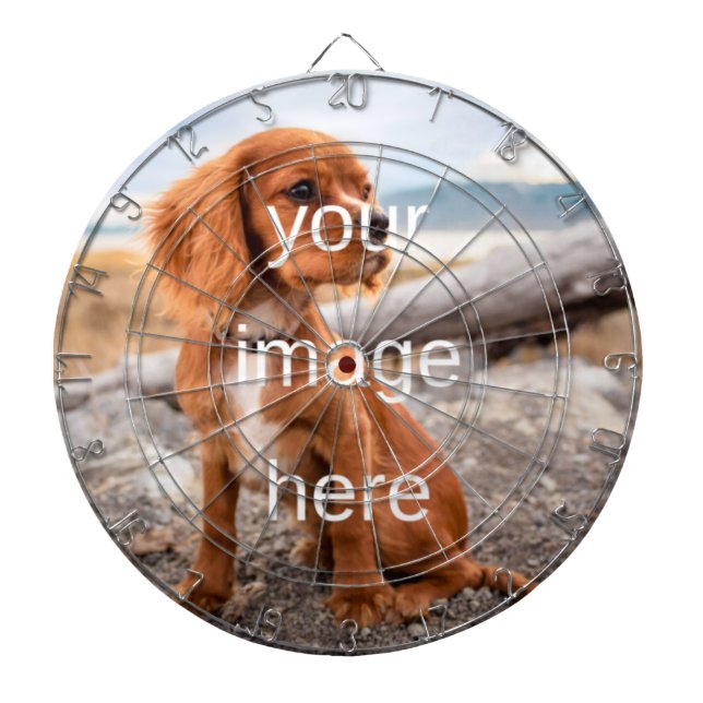 CIBLE DE FLÉCHETTES TABLEAU DE BORD PERSONNALISÉ (Devant)