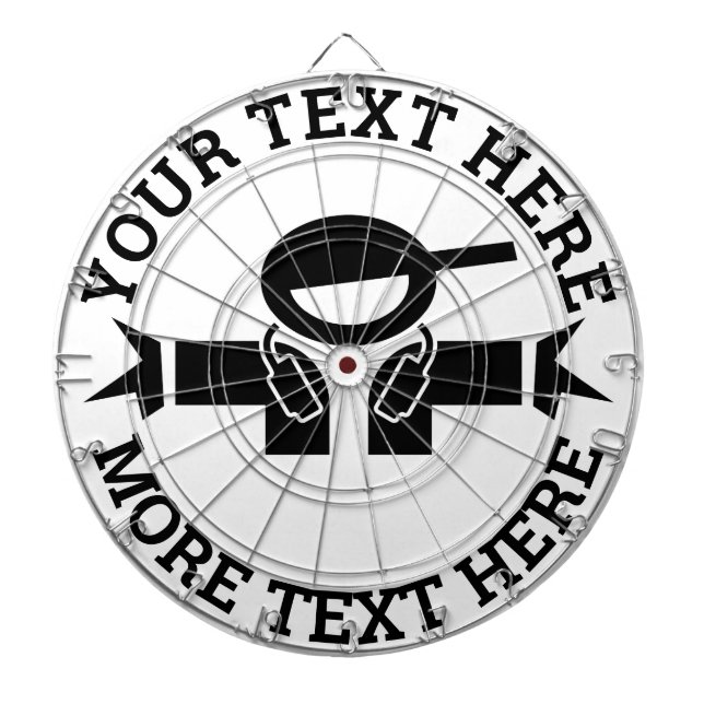 Cible De Fléchettes Tableau de bord personnalisé avec logo deejay de m (Devant)