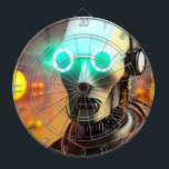 Cible De Fléchettes Tableau de bord Robot 2<br><div class="desc">Les tableaux de bord Robot 2 sont destinés aux joueurs de fléchettes intéressés par les robots,  la science,  le Sci-Fi et l'art cyberpunk. Robot 2 est l'art numérique Steamy Raimon.</div>