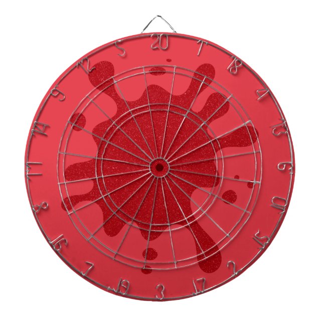 Cible De Fléchettes Tableau de fléchettes à bruit Splash Rouge Tomate  (Devant)