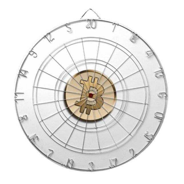 Cible De Fléchettes Tableau de fléchettes à cage métallique Bitcoin do (Devant)