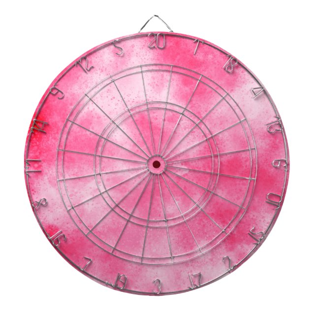 Cible De Fléchettes Tableau de fléchettes à effet de nuage rose (Devant)