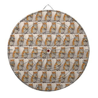 Cible De Fléchettes Tableau de fléchettes à motif de hamster orange