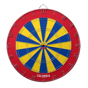 Cible De Fléchettes Tableau de fléchettes Colombie Drapeau Patriote