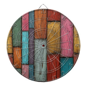 Cible De Fléchettes Tableau de fléchettes en planches de bois