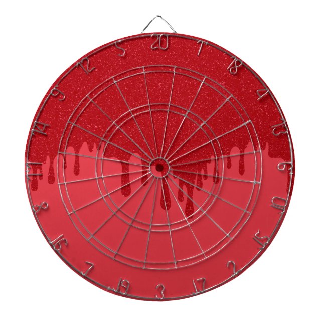Cible De Fléchettes Tableau de fléchettes personnalisé rouge tomate Dr (Devant)