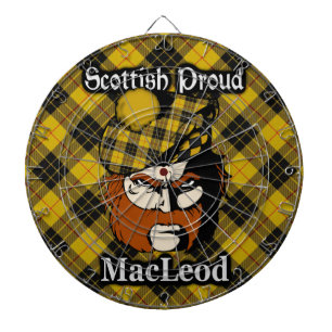Cible De Fléchettes Tableau de fléchettes tartan du clan écossais MacL