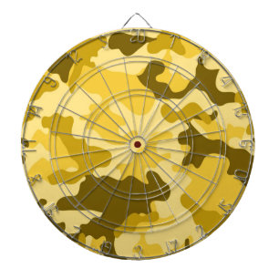 Cible De Fléchettes Tableau noir Camo jaune