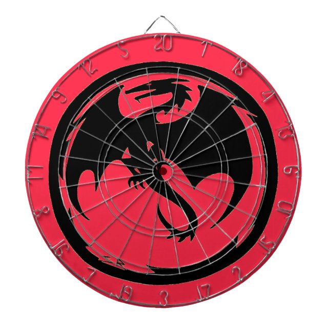 Cible De Fléchettes Tableau noir de corail Dragon (Devant)