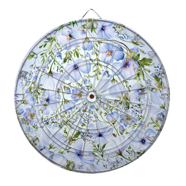 Cible De Fléchettes Tableau noir floral (Devant)