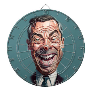 Cible De Fléchettes Tableau noir Nigel Farage