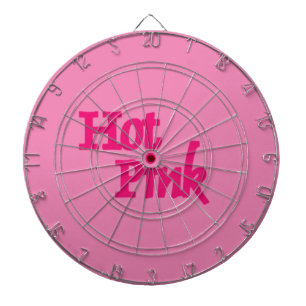 Cible De Fléchettes Tableau noir rose chaud