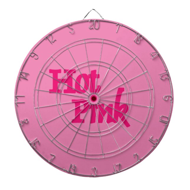 Cible De Fléchettes Tableau noir rose chaud (Devant)