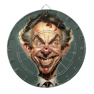 Cible De Fléchettes Tableau noir Tony Blair