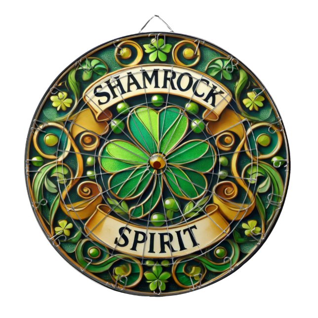 Cible De Fléchettes Tableau shamrock Spirit (Devant)