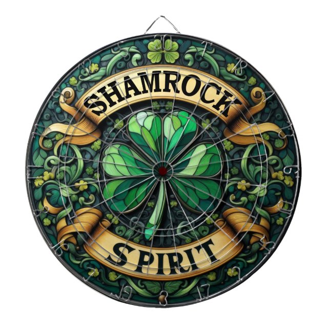 Cible De Fléchettes Tableau shamrock Spirit (Devant)