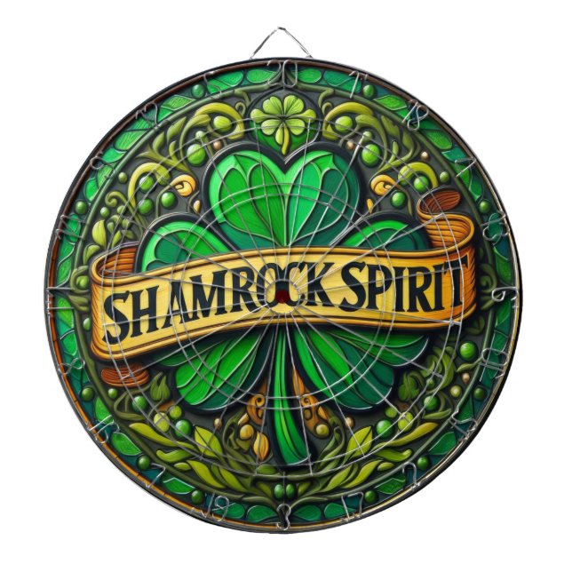 Cible De Fléchettes Tableau shamrock Spirit (Devant)