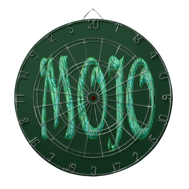 Cible De Fléchettes Tableau vert mojo (Devant)