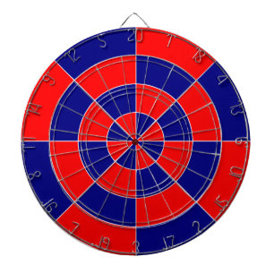 Cible De Fléchettes Tableaux de bord avec conception géométrique bleue