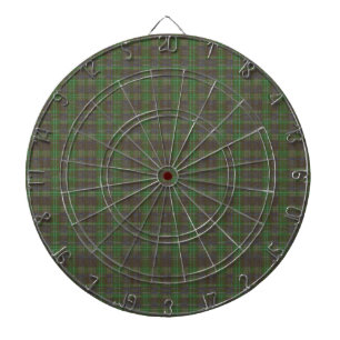 Cible De Fléchettes Tartan Vert Forêt Cabine