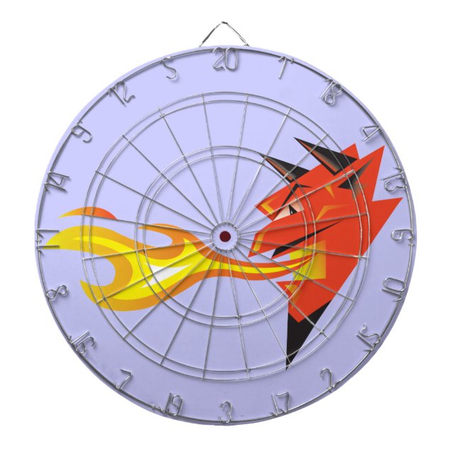 Cible De Fléchettes Tête du diable de feu (Devant)