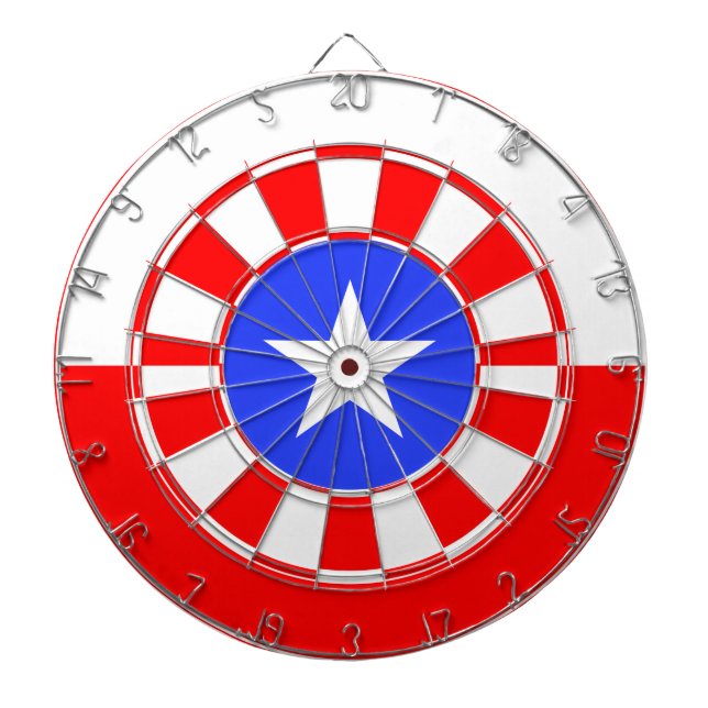 Cible De Fléchettes Texas flag dartboard (Devant)
