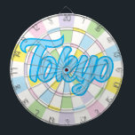 Cible De Fléchettes Texte modifiable en bleu de Tokyo sur blanc et cou<br><div class="desc">Tokyo Blue Coloured Texte on White And Pastel Colours Cible de flechettes Jeu comprenant 6 fléchettes en laiton 🎯 Personnalisez avec votre texte ou votre nom en sélectionnant l'option de personnalisation. Veuillez me faire savoir si vous avez d'autres questions et parce que le support client de Zazzle traite l'expérience client,...</div>