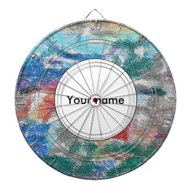 Cible De Fléchettes Texture de crayons (Devant)