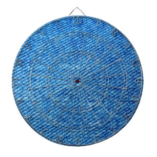 Cible De Fléchettes Texture de Denim bleu
