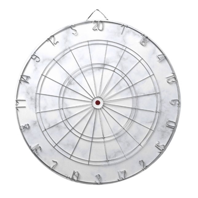 Cible De Fléchettes Texture Marbre blanc (Devant)