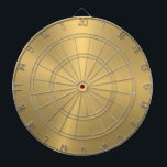 Cible De Fléchettes Texture minimaliste en or métallique à fente<br><div class="desc">Elégante texture or métallique look aluminium brossé. Design minimaliste simple et moderne,  élégant.</div>