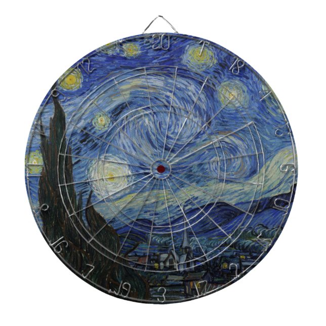 Cible De Fléchettes The Starry Night (Vincent van Gogh) (Famous Art) (Devant)