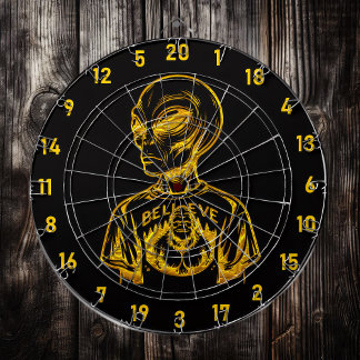 Cible De Fléchettes Throw Darts, pas UFO : Alien Gold Edition