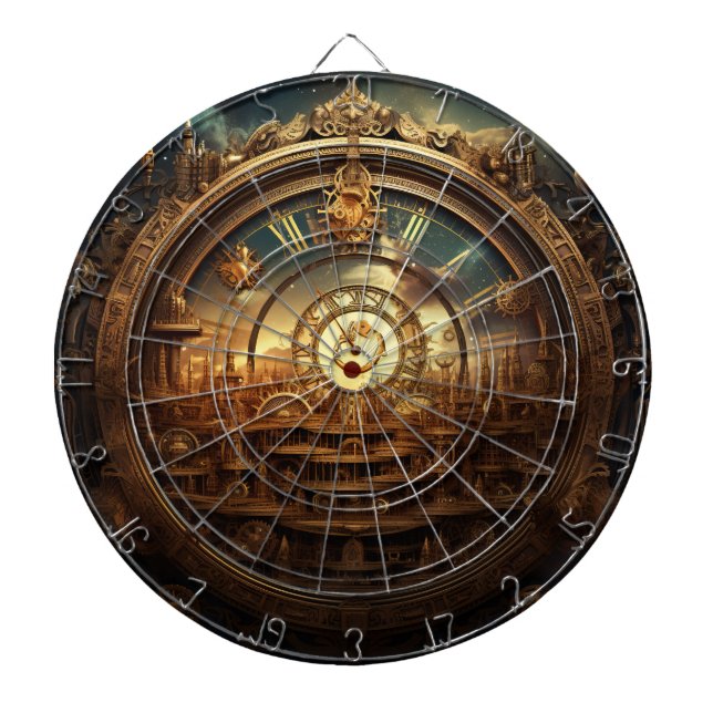 Cible De Fléchettes Tige céleste Steampunk (Devant)