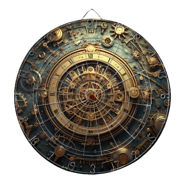 Cible De Fléchettes Tige céleste Steampunk (Devant)