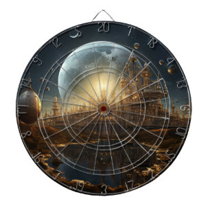 Cible De Fléchettes Tige céleste Steampunk